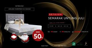 Diskon Juli Untung Spring Bed Airland Chiropedic QI