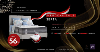 Promo Merdeka Spring Bed Serta iPosture Agustus
