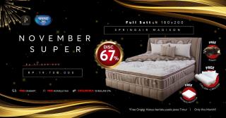 Promo Super Kasur Spring Air Madison November