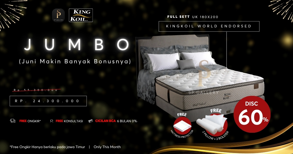 King Koil World Endorsed, Diskon Spesial Juni!