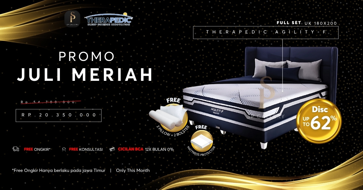 Nikmati Kenyamanan Tidur Sempurna dengan Therapedic Agility-F di SP Gallery