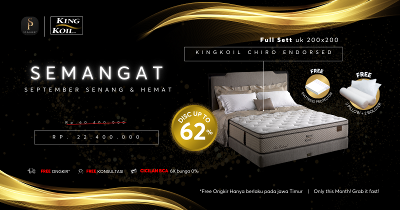 King Koil Chiro Endorsed, Tidur Nyaman dengan Dukungan untuk Tulang Belakang yang Optimal