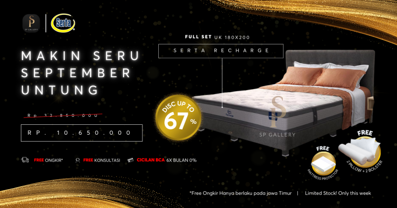 Nikmati Tidur Berkualitas dengan Serta Recharge, Promo Spesial September di SP Gallery