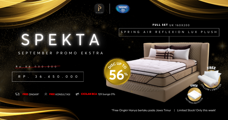 Spring Air Reflexion Lux Plush, Investasi Tidur Sehat & Nyaman Kini Lebih Hemat