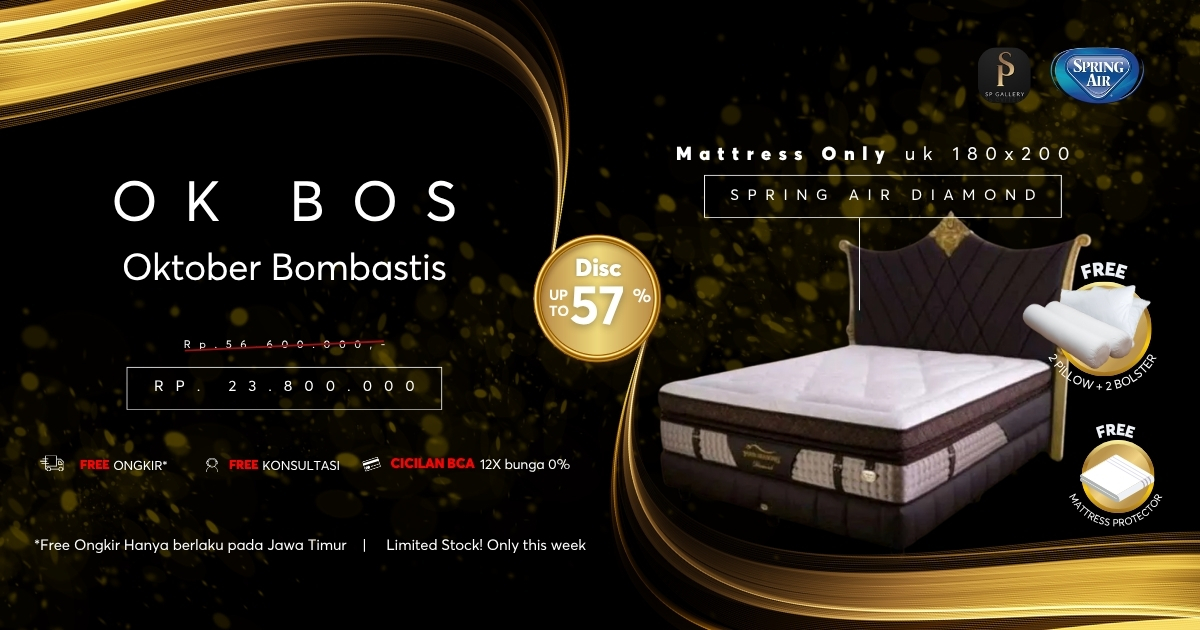 Oktober Bombastis Diskon Spring Air Diamond Hingga 57 Persen dari SP Gallery