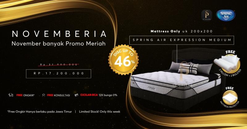Nikmati Tidur Berkualitas dengan Diskon Besar untuk Spring Air Expression Medium