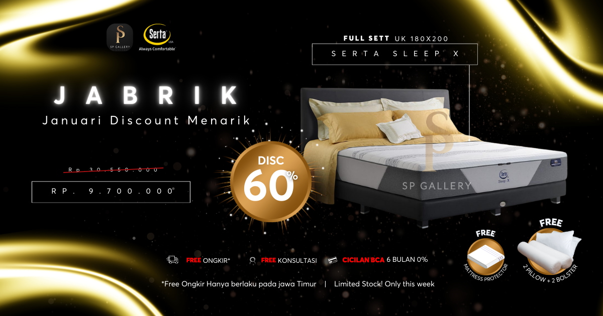 Diskon Januari, Serta Sleep X Full Set Diskon Besar-Besaran