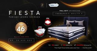 FIESTA Februari SP Gallery, Diskon 46 Persen Therapedic Agility F Full Set dengan Bonus Lengkap