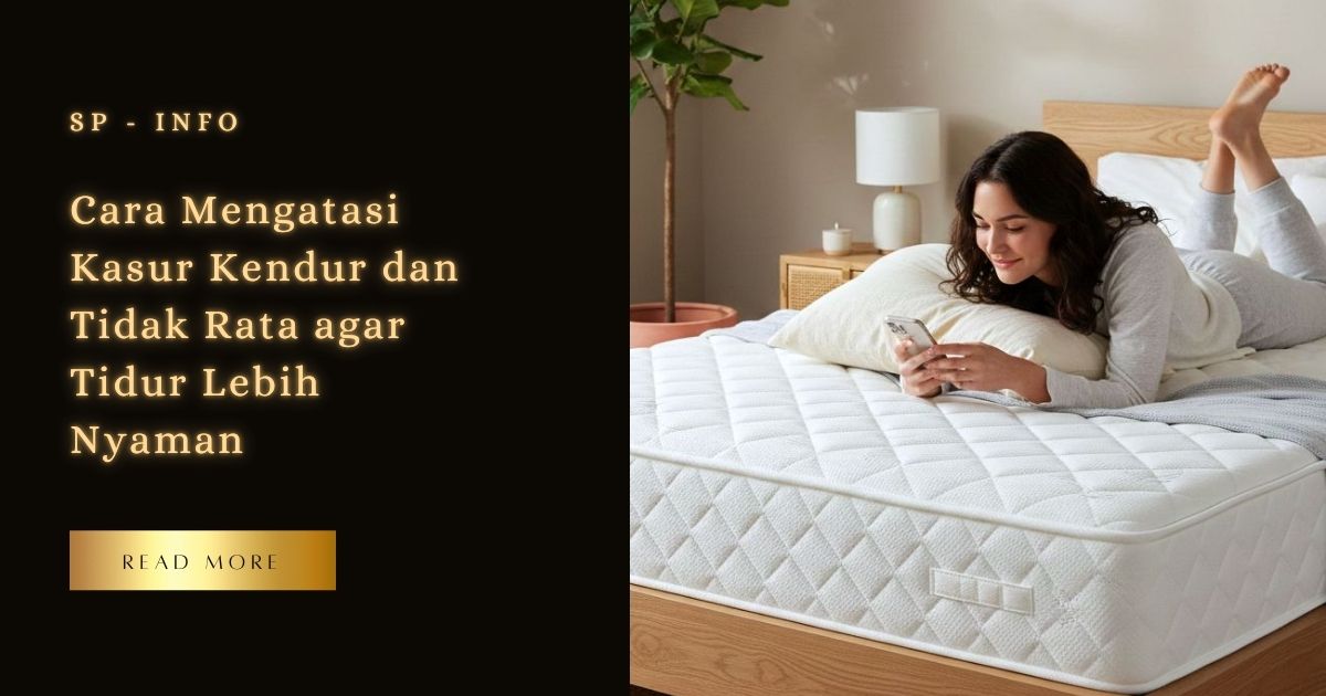 Cara Mengatasi Kasur Kendur dan Tidak Rata agar Tidur Lebih Nyaman