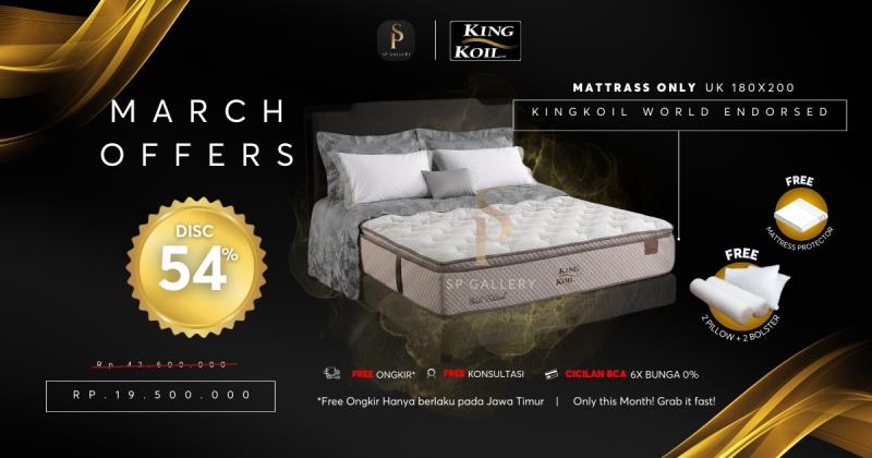 Promo Bulan Maret SP Gallery, untuk King Koil World Endorsed