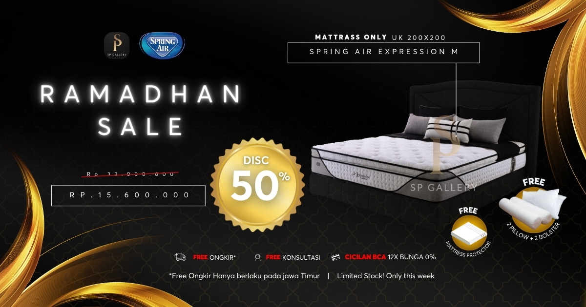 Ramadhan Sale Potongan Setengah Harga Spring Air Expression M dengan Bonus Menarik