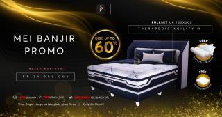 Promo Therapedic Agility M Fullset, Kasur Premium Lebih Hemat di SP Gallery