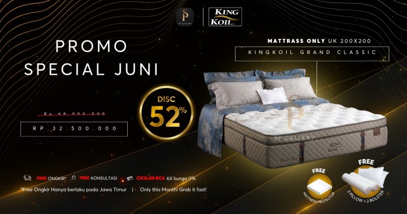 Promo King Koil Grand Classic Diskon 52 Persen, Kasur Premium Mewah Kini Lebih Hemat!