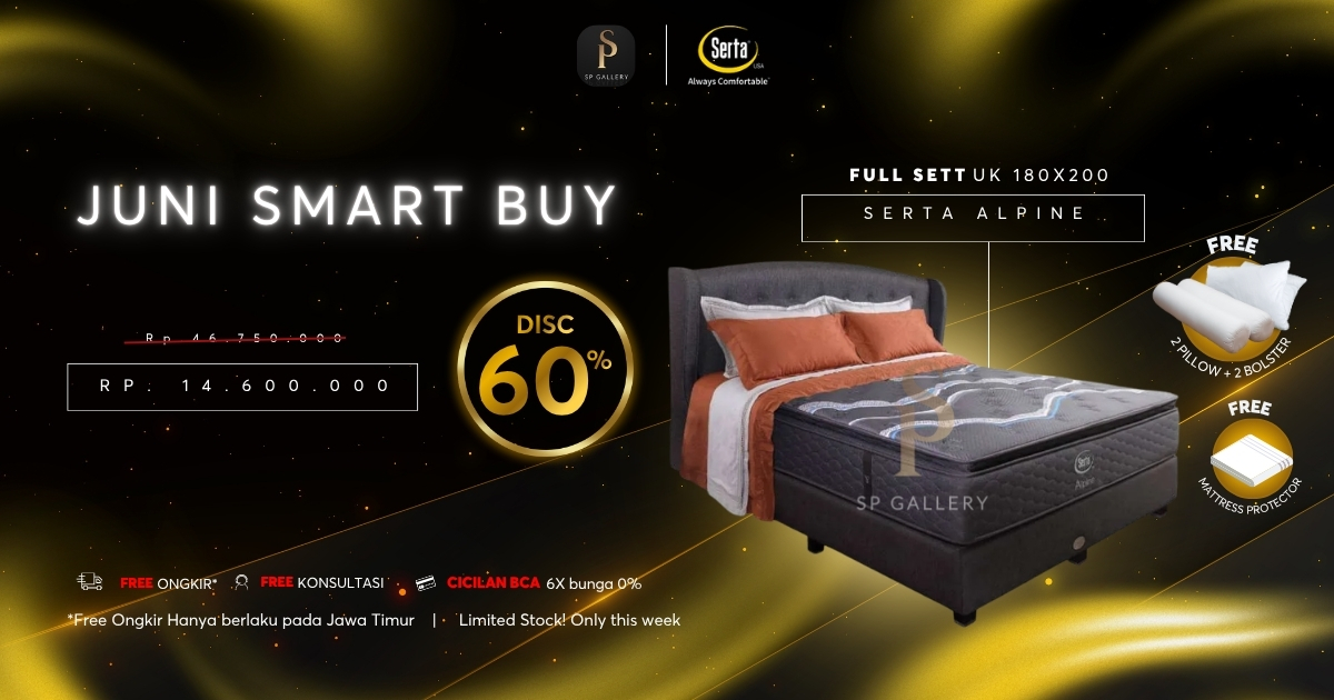 Promo Serta Alpine Diskon 60 Persen, Kesempatan Miliki Kasur Premium dengan Harga Spesial