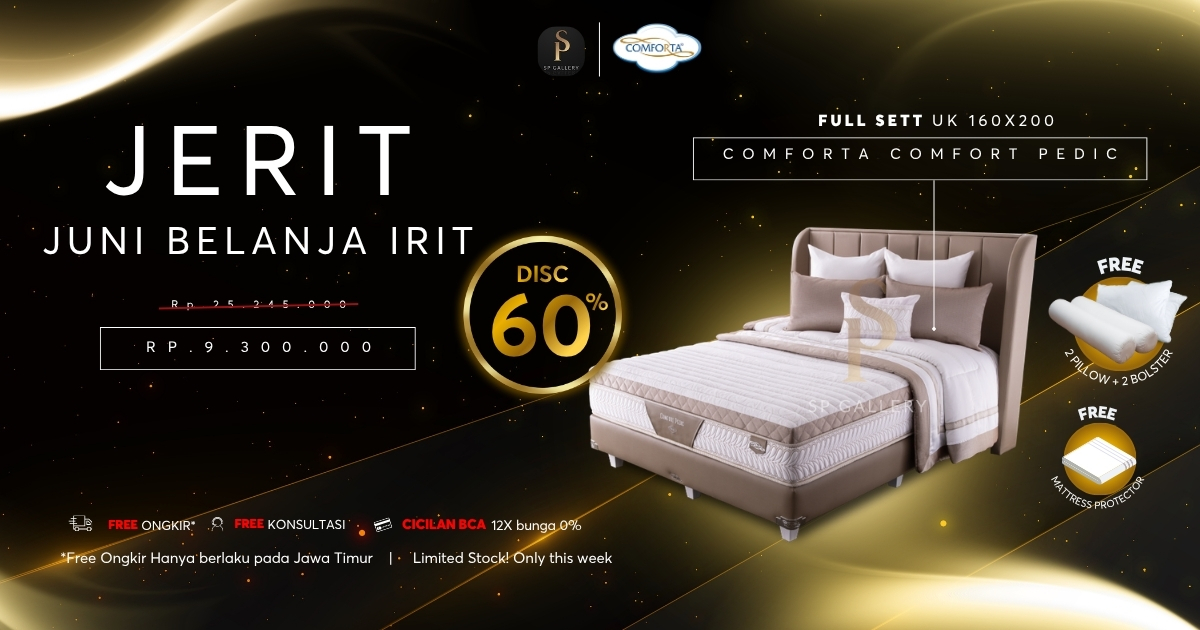 Comforta Comfort Pedic Full Set Harga Spesial, Lengkap dengan Bonus Menarik