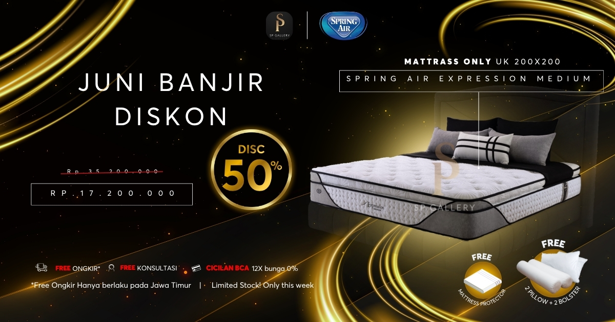 Kasur Premium Impian Kini Lebih Hemat, Spring Air Expression Medium Diskon Besar