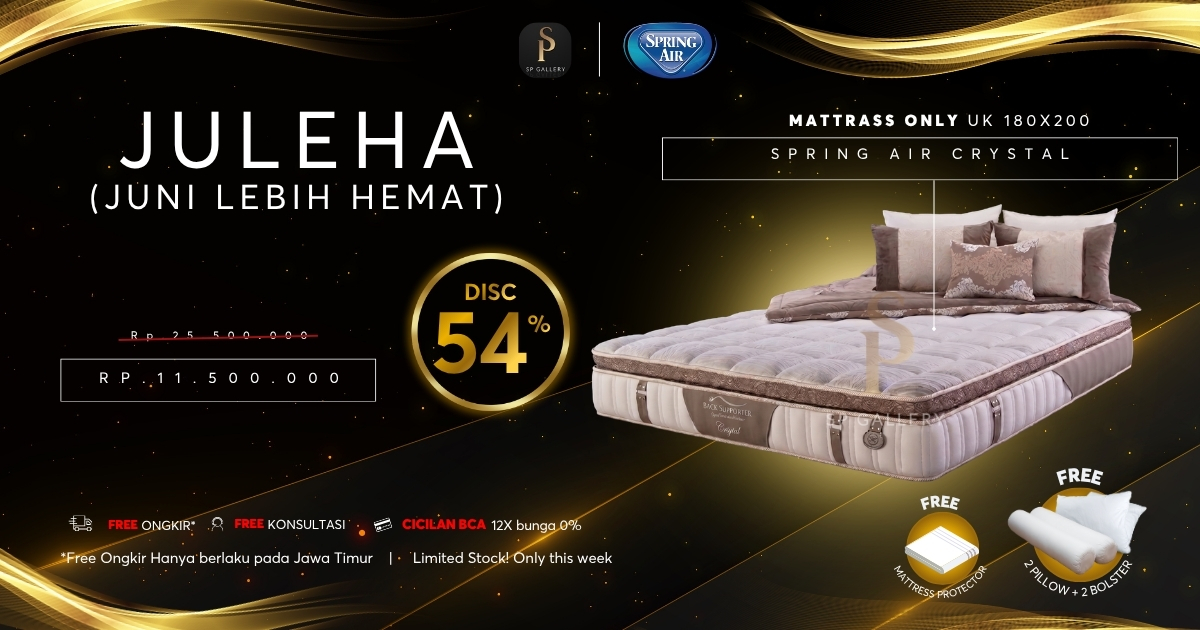 Spring Air Crystal Premium, Pilihan Tepat untuk Istirahat Berkualitas