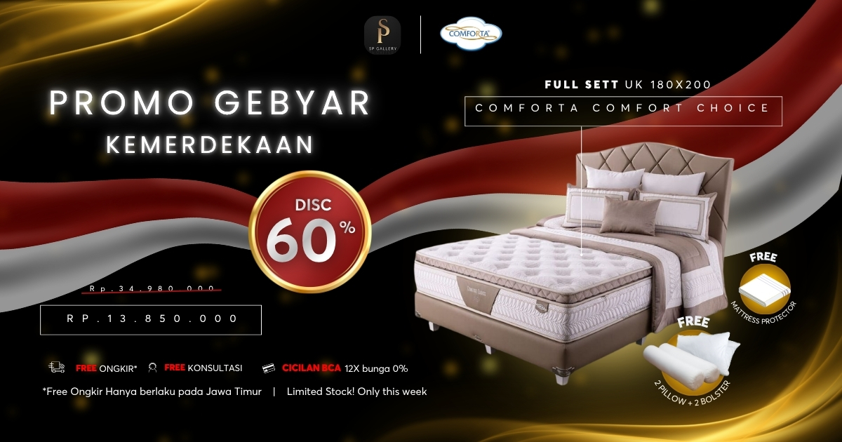 Gebyar Kemerdekaan Comforta Comfort Choice, Full Set Premium Hadir di SP Gallery