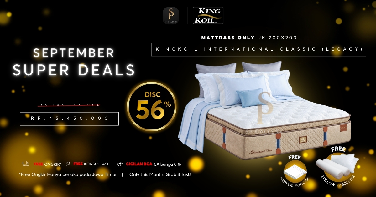 September Super Deals, King Koil International Classic Diskon 56 Persen