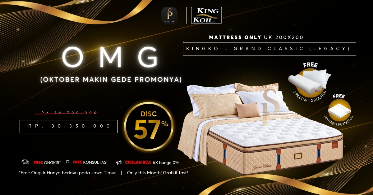 Promo King Koil Grand Classic Oktober, Diskon 57% untuk Tidur Lebih Nyaman