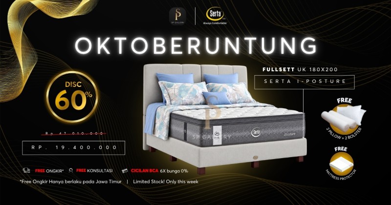 Serta I-Posture Harga Lebih Hemat, Tidur Nyaman dengan Dukungan Optimal