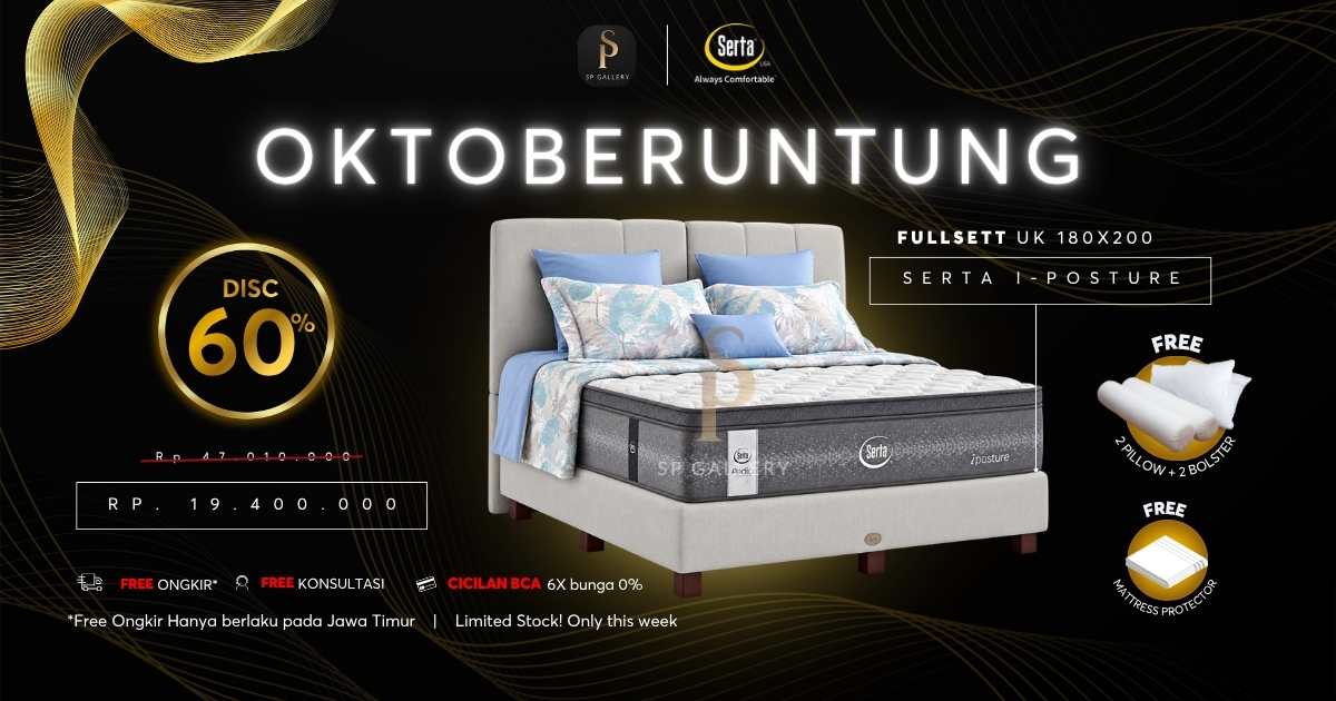 Serta I-Posture Harga Lebih Hemat, Tidur Nyaman dengan Dukungan Optimal