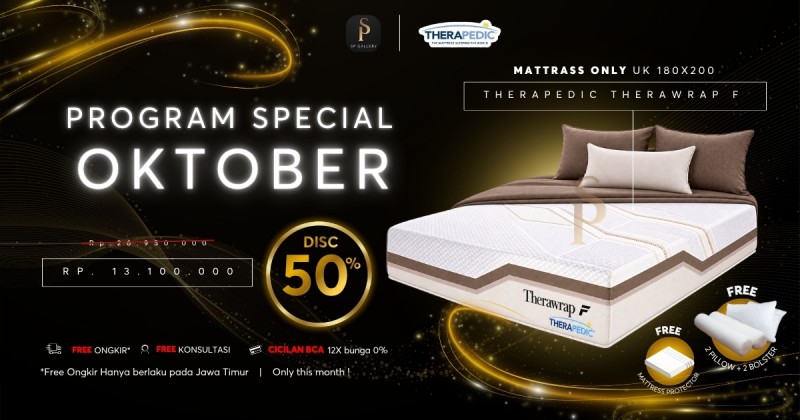 Therapedic Therawrap F, Kasur Premium Kini Lebih Hemat dengan Benefit Lengkap